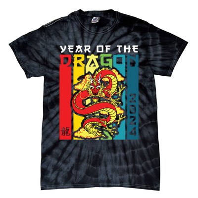 Dragon 2024 Year Of The Dragon Happy Lunar New Year 2024 Tie-Dye T-Shirt