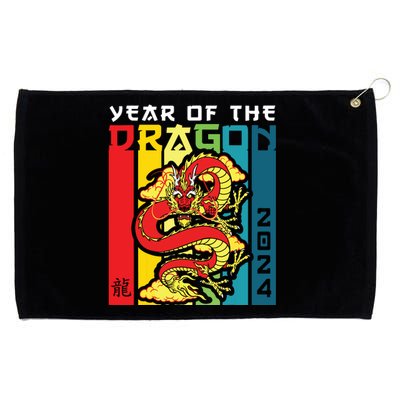 Dragon 2024 Year Of The Dragon Happy Lunar New Year 2024 Grommeted Golf Towel