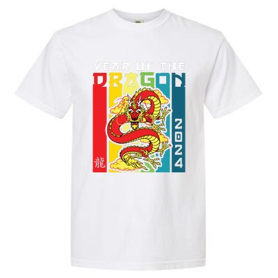 Dragon 2024 Year Of The Dragon Happy Lunar New Year 2024 Garment-Dyed Heavyweight T-Shirt