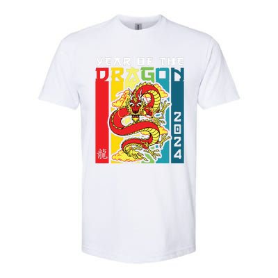 Dragon 2024 Year Of The Dragon Happy Lunar New Year 2024 Softstyle CVC T-Shirt