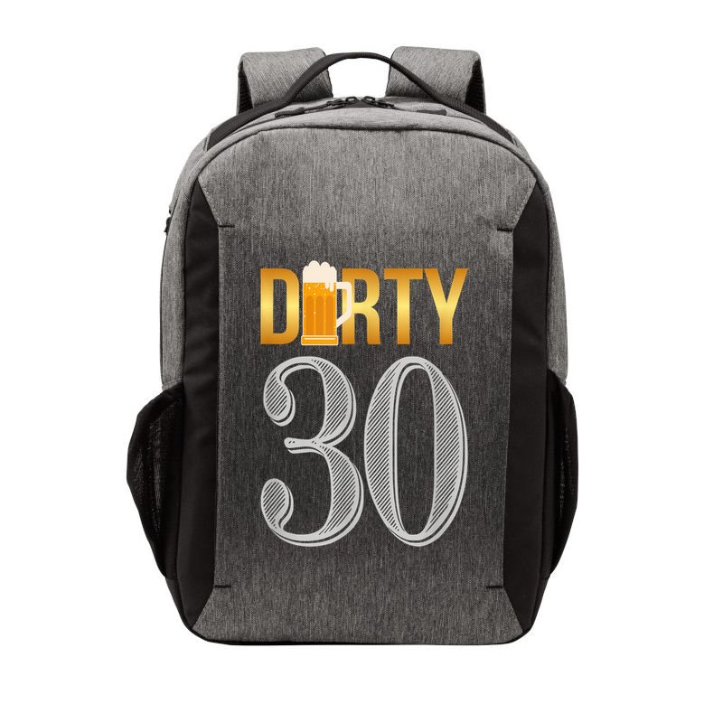 Dirty 30 30th Birthday Beer Thirty Vector Backpack
