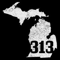 Detroit 313 Area Code Michigan Map State Sentiment Vintage Daily Commute Backpack