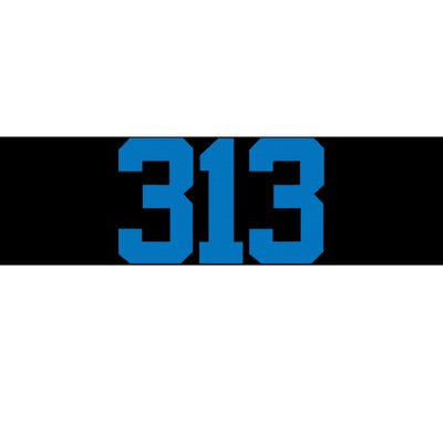 Detroit 313 Area Code Sports Fan Detroit Fan Bumper Sticker