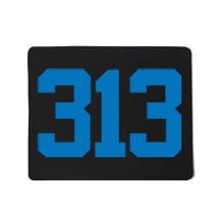 Detroit 313 Area Code Sports Fan Detroit Fan Mousepad