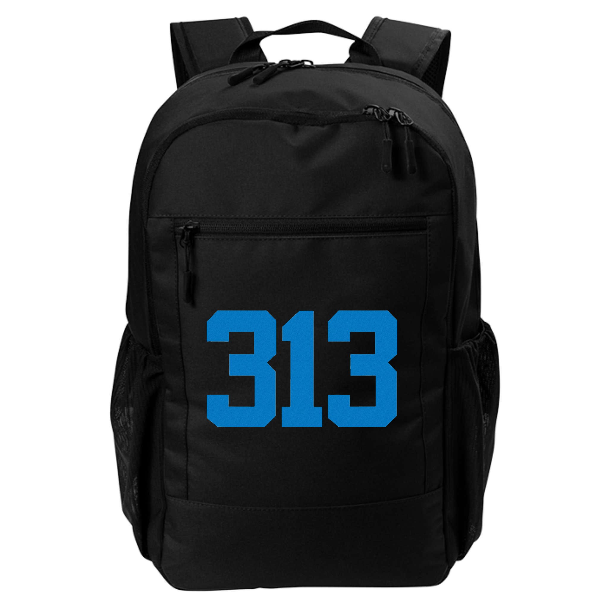 Detroit 313 Area Code GRIT Sports Fan Detroiter Fan Backpack