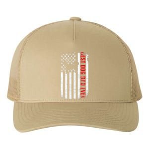 Dogs 365 Alaskan Malamute Best Dog Dad Ever American Flag Yupoong Adult 5-Panel Trucker Hat