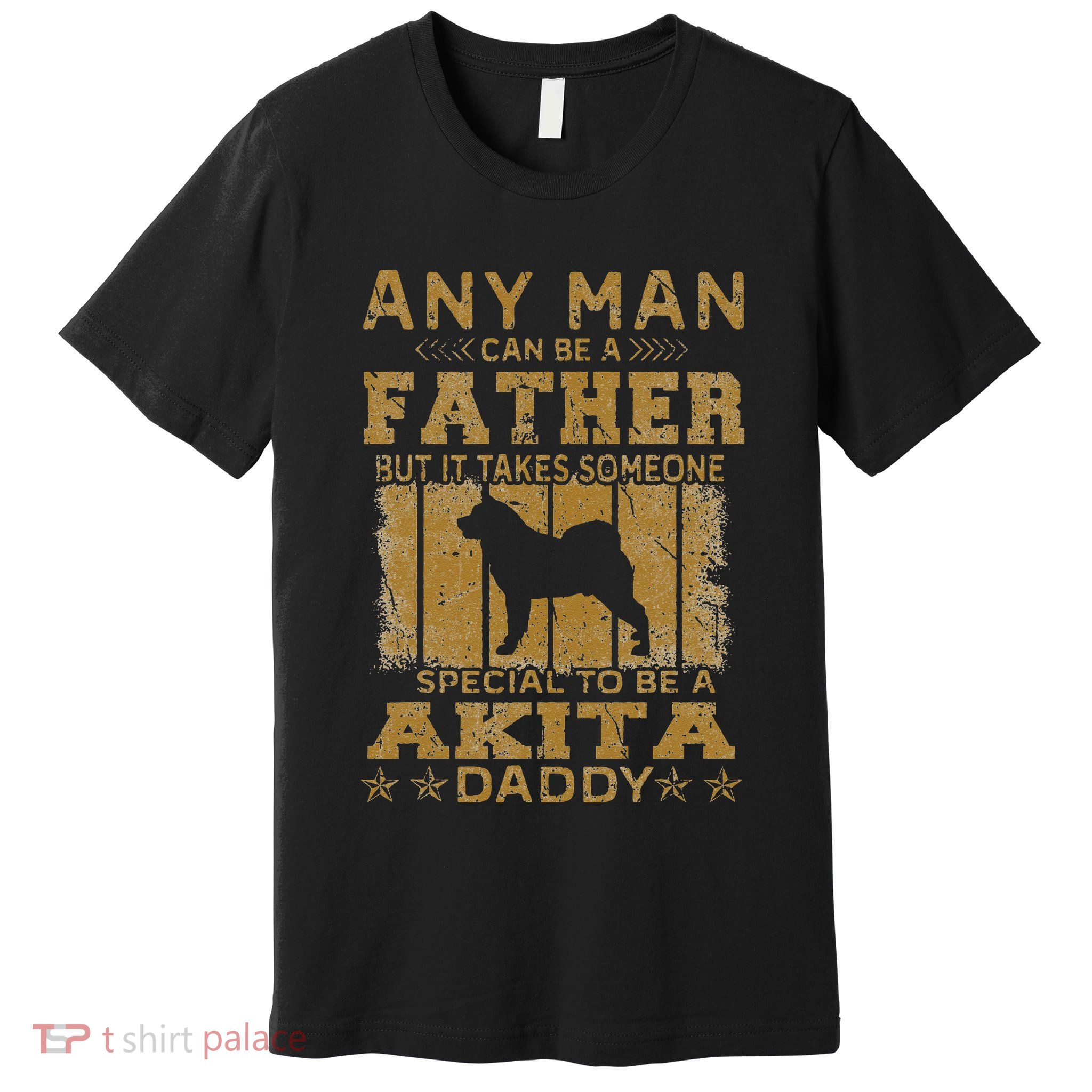 Dogs 365 Akita Dog Daddy Funny father's day Premium T-Shirt