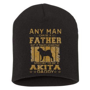 Dogs 365 Akita Dog Daddy Funny father's day Short Acrylic Beanie