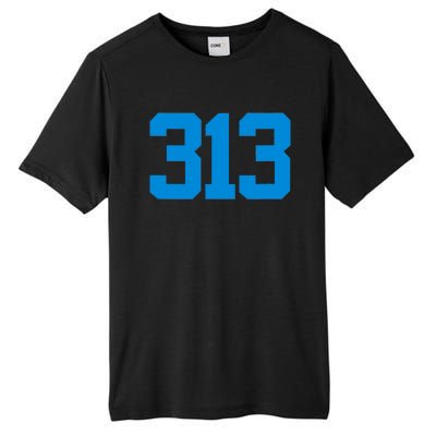 Detroit 313 Area Code GRIT Sports Fan Detroiter Fan Tall Fusion ChromaSoft Performance T-Shirt