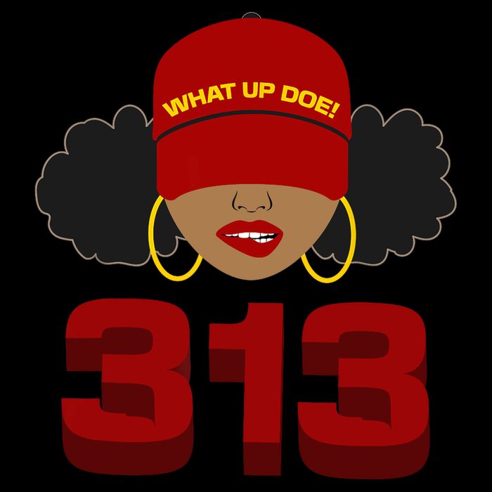 Detroit 313 Area Code What Up Doe Black Woman City Backpack