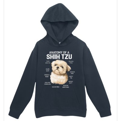 Dogs 365 Anatomy of a Shih Tzu Dog Funny Gift Urban Pullover Hoodie