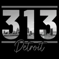 Detroit 313 Area Code Skyline Michigan Sustainable Bucket Hat