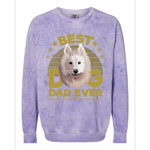 Dogs 365 Best Samoyed Dog Dad Ever Gift Gift Colorblast Crewneck Sweatshirt