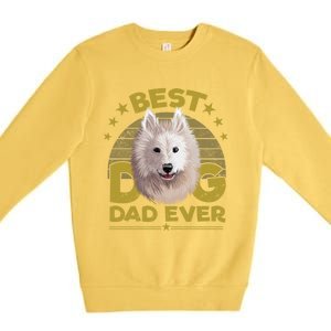 Dogs 365 Best Samoyed Dog Dad Ever Gift Gift Premium Crewneck Sweatshirt