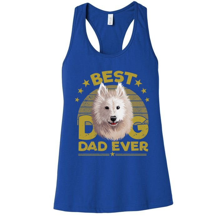 Dogs 365 Best Samoyed Dog Dad Ever Gift Gift Women's Racerback Tank