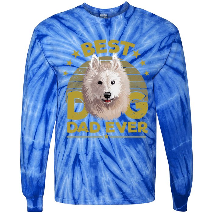 Dogs 365 Best Samoyed Dog Dad Ever Gift Gift Tie-Dye Long Sleeve Shirt