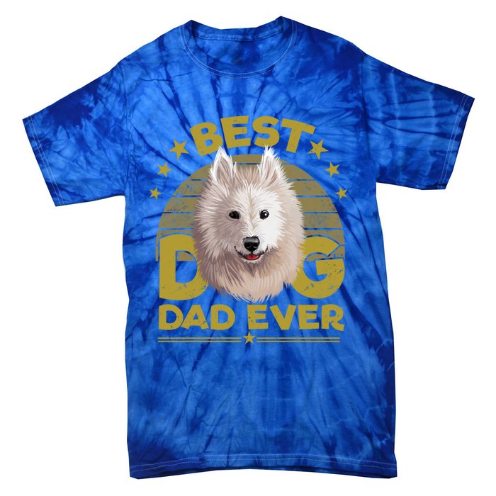 Dogs 365 Best Samoyed Dog Dad Ever Gift Gift Tie-Dye T-Shirt