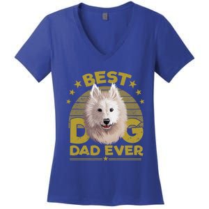 Dogs 365 Best Samoyed Dog Dad Ever Gift Gift Women's V-Neck T-Shirt