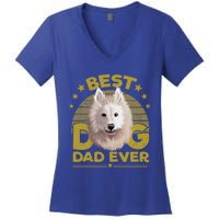 Dogs 365 Best Samoyed Dog Dad Ever Gift Gift Women's V-Neck T-Shirt