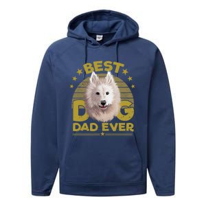 Dogs 365 Best Samoyed Dog Dad Ever Gift Gift Performance Fleece Hoodie