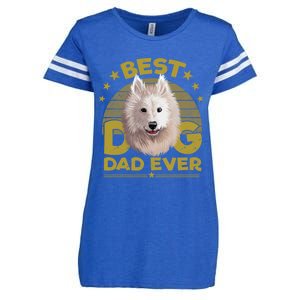 Dogs 365 Best Samoyed Dog Dad Ever Gift Gift Enza Ladies Jersey Football T-Shirt