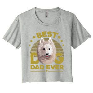 Dogs 365 Best Samoyed Dog Dad Ever Gift Gift Women's Crop Top Tee