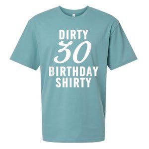 Dirty 30 Birthday Shirty Funny 30th Bday Apparel Dirty 30 Sueded Cloud Jersey T-Shirt