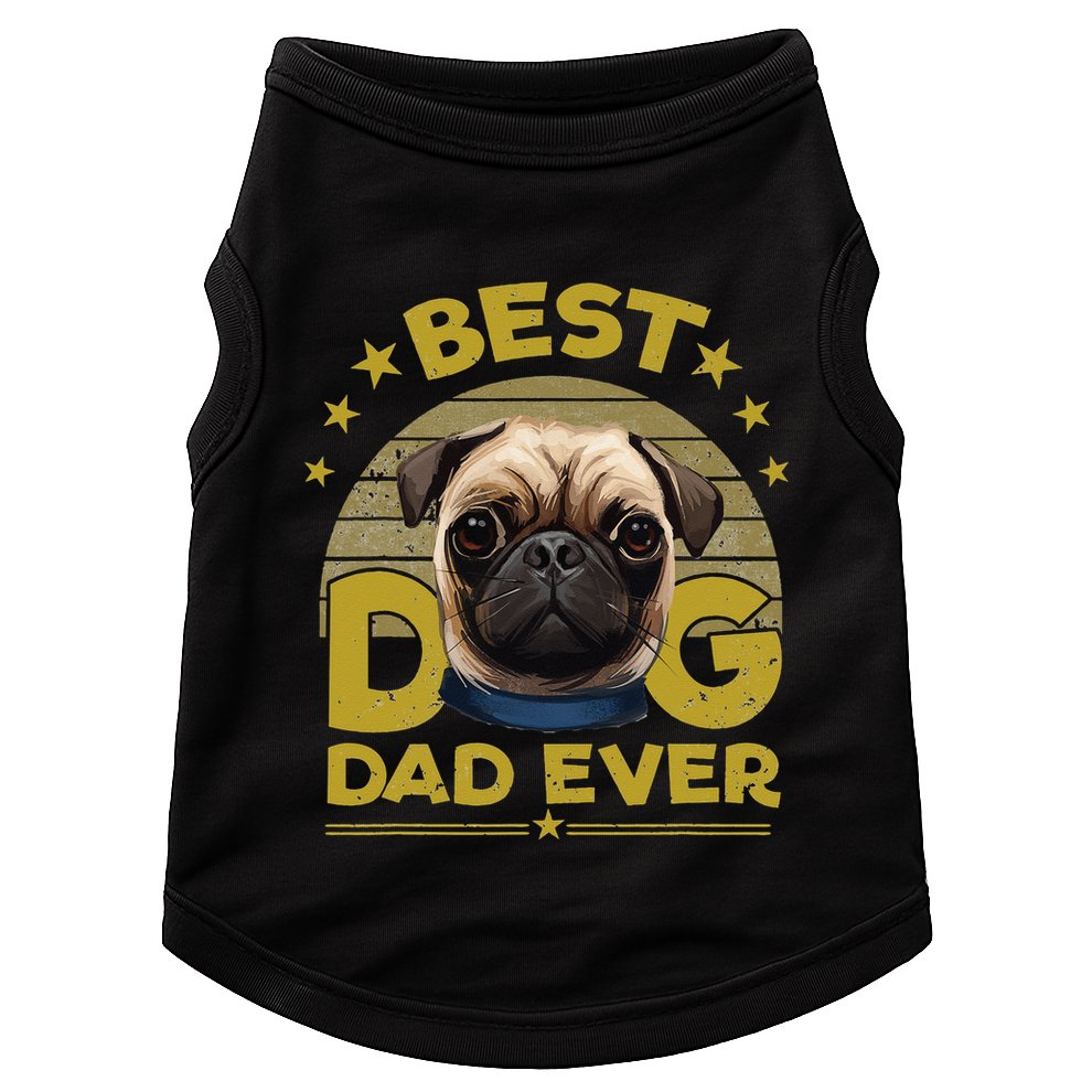 Dogs 365 Best Pug Dog Dad Ever Gift Doggie Tank