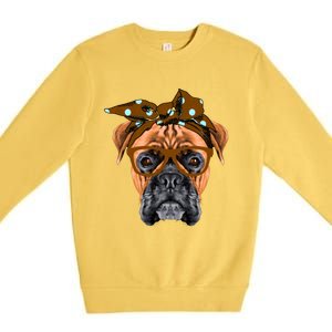 Dogs 365 Best Boxer Mom Cute Dog Mom Ever Dog Lover Gift Premium Crewneck Sweatshirt