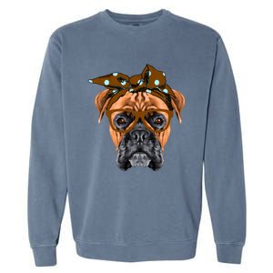 Dogs 365 Best Boxer Mom Cute Dog Mom Ever Dog Lover Gift Garment-Dyed Sweatshirt