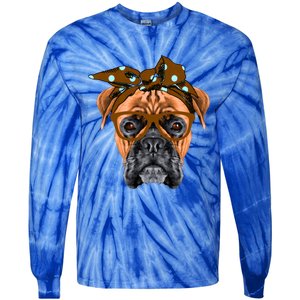 Dogs 365 Best Boxer Mom Cute Dog Mom Ever Dog Lover Gift Tie-Dye Long Sleeve Shirt