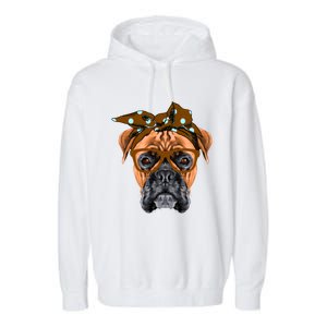 Dogs 365 Best Boxer Mom Cute Dog Mom Ever Dog Lover Gift Garment-Dyed Fleece Hoodie