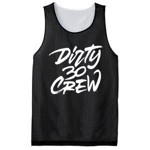 Dirty 30 Crew Birthday Party Mesh Reversible Basketball Jersey Tank