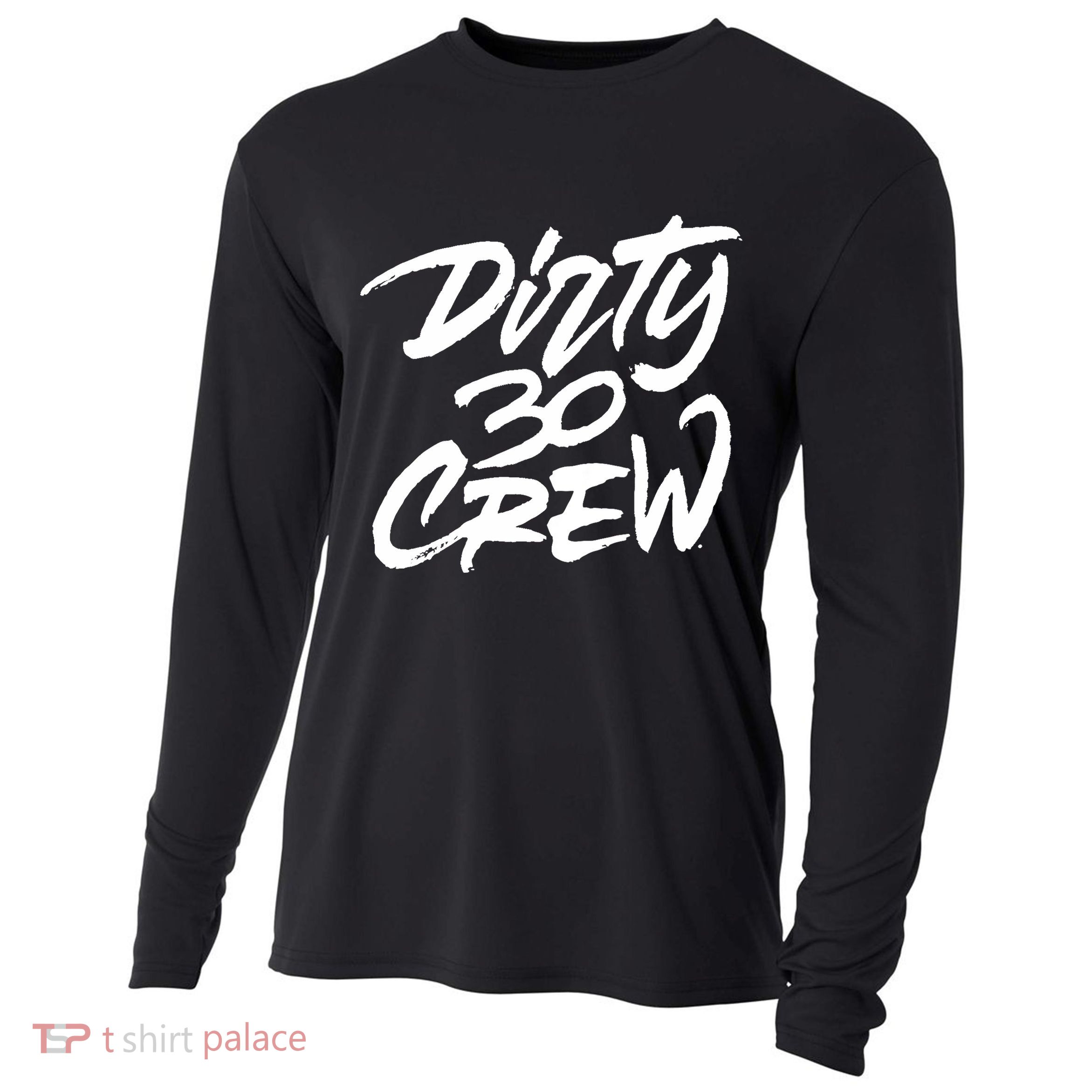 Dirty 30 Crew Birthday Party Cooling Performance Long Sleeve Crew