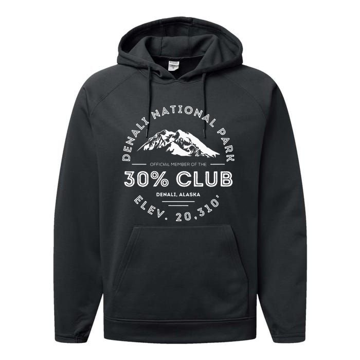 Denali 30 Club Alaska National Park Souvenir Performance Fleece Hoodie