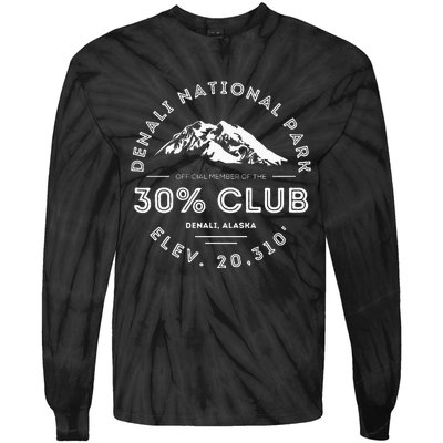 Denali 30 Club Alaska National Park Souvenir Tie-Dye Long Sleeve Shirt