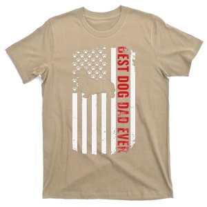 Dogs 365 Corgi Best Dog Dad Ever American Flag T-Shirt