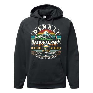 Denali 30 Club Alaska National Park Souvenir Performance Fleece Hoodie