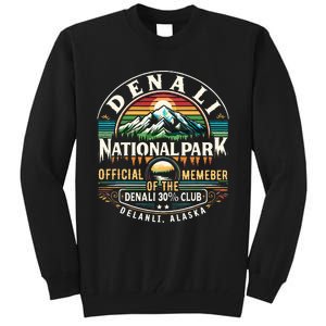 Denali 30 Club Alaska National Park Souvenir Tall Sweatshirt