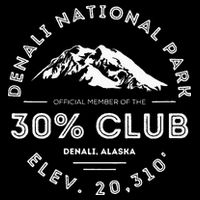 Denali 30 Club Alaska National Park Souvenir Cooling Performance Crew T-Shirt