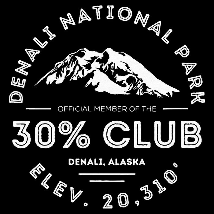 Denali 30 Club Alaska National Park Souvenir Cooling Performance Crew T-Shirt