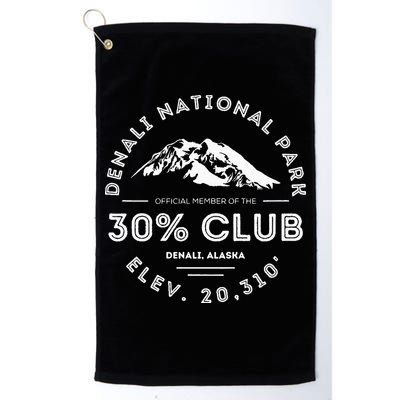 Denali 30 Club Alaska National Park Souvenir Golf Towel