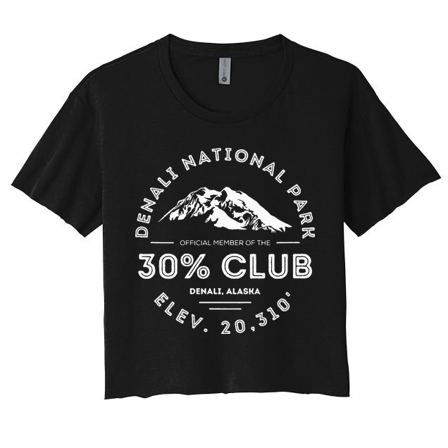 Denali 30 Club Alaska National Park Souvenir Crop Top