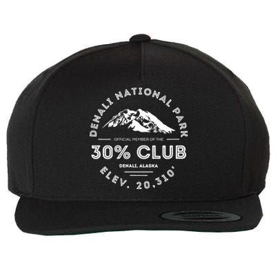 Denali 30 Club Alaska National Park Souvenir Wool Snapback Cap