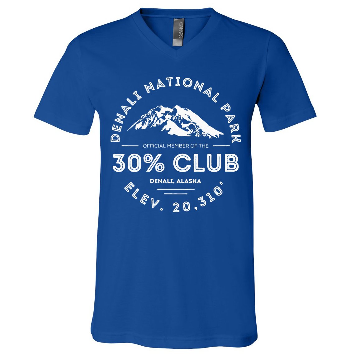 Denali 30 Club Alaska National Park Souvenir V-Neck T-Shirt
