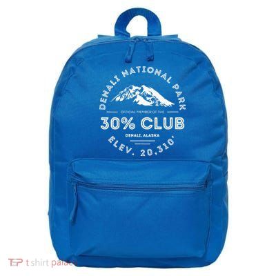 Denali 30 Club Alaska National Park Souvenir 16 in Basic Backpack