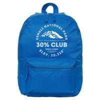 Denali 30 Club Alaska National Park Souvenir 16 in Basic Backpack