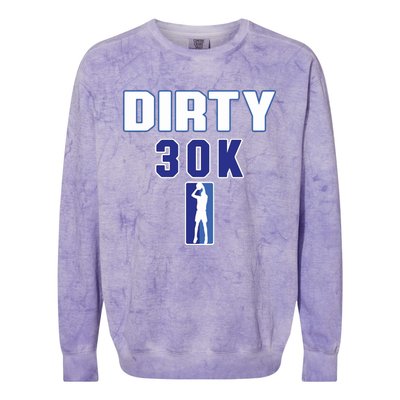 Dirk 30k Dirty 30 Basketball 30000 Points Colorblast Crewneck Sweatshirt