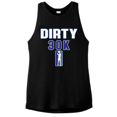 Dirk 30k Dirty 30 Basketball 30000 Points Ladies PosiCharge Tri-Blend Wicking Tank