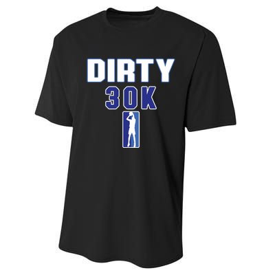 Dirk 30k Dirty 30 Basketball 30000 Points Performance Sprint T-Shirt